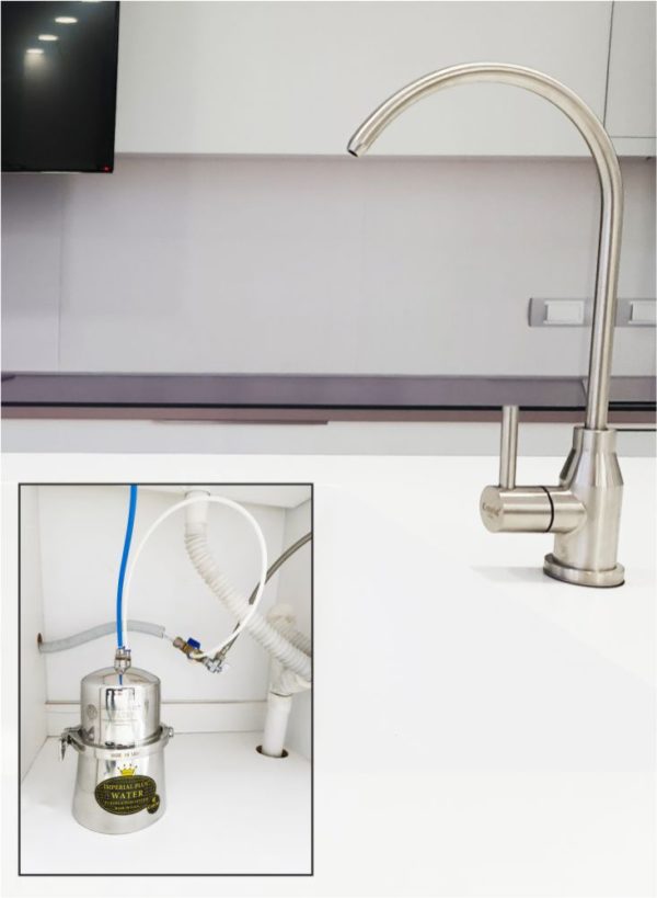 Nën-countertop rubineti filtër uji Imperial® Plus